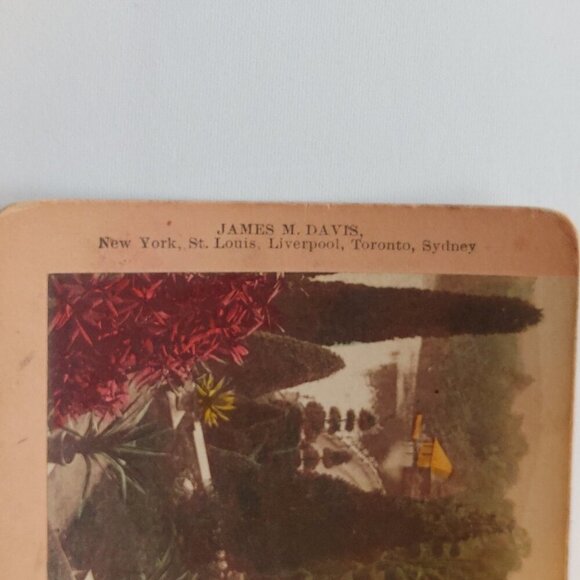 ANTIQUE STEREOGRAPH Card moonlight reveries 1895 - Picture 2 of 5